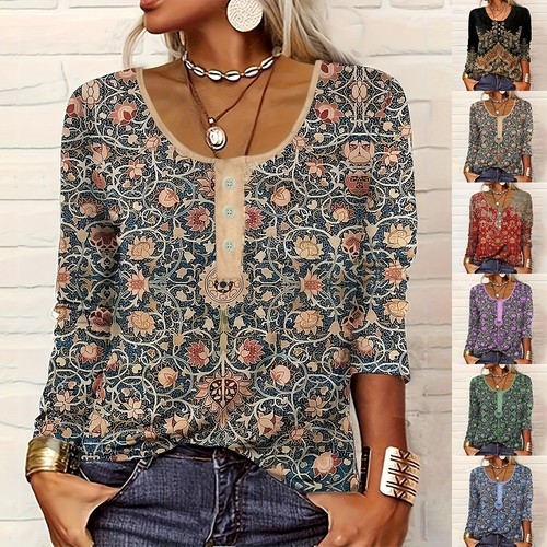 übergröße damen blumen boho - Übergröße,