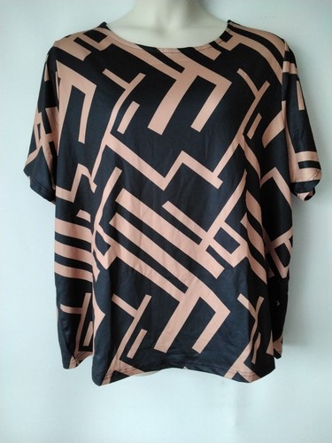 übergrösse schwarz beige - 26,