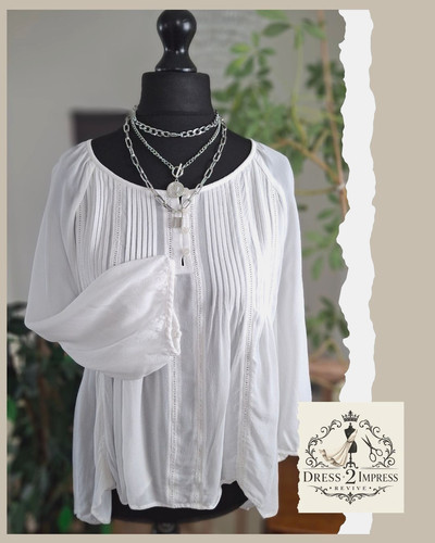 Boho damen top xl - top, weiß