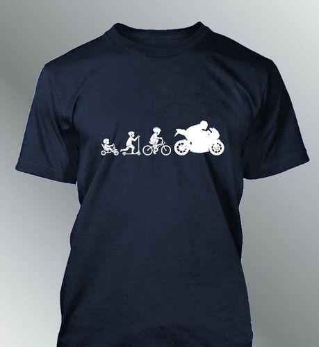 Herren shirt evolution - t-shirt, l